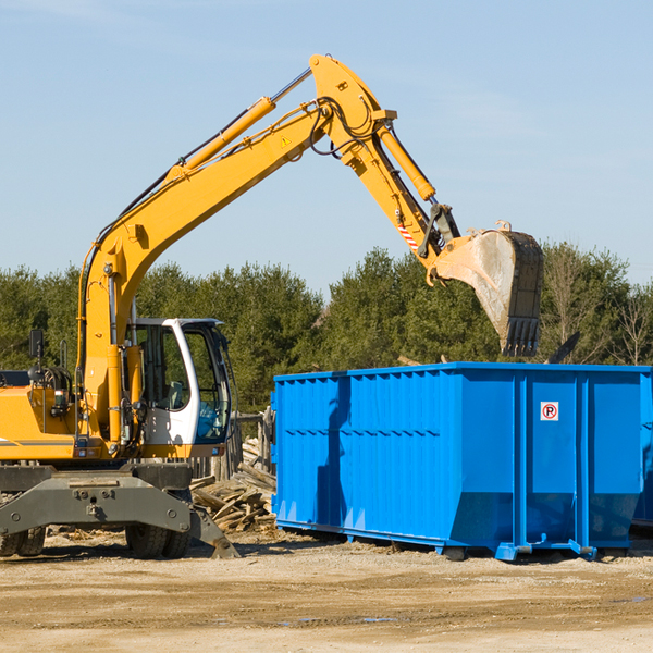 how many times can i have a residential dumpster rental emptied in Park Hill OK